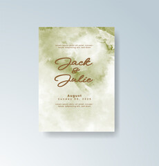 Obraz premium Wedding invitation with abstract splash watercolor