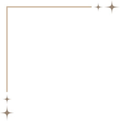 Clean upper corner design with fine line edge