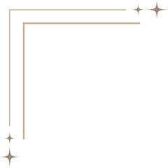 Minimal square corner with stylish star finish