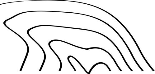 Corner flowing elevation abstract design