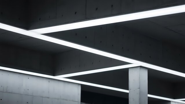 Architectural interior graphic, great for creating design portfolios, interior lighting case studies, or spatial aesthetic social media content.