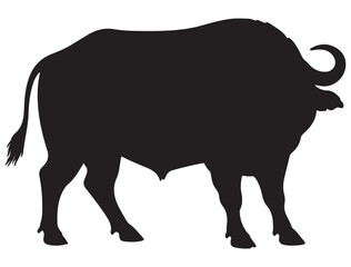 AFRICAN BUFFALO SILHOUETTE