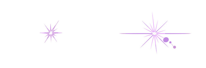 Colorful starburst designs in purple tones create a whimsical, bright atmosphere suitable for digital backgrounds