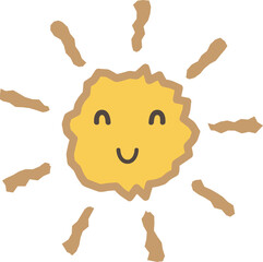 Sunburst with funny soft distorted lines