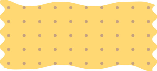 Yellow dot washi tape with textured fill