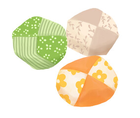 お手玉のイラスト
