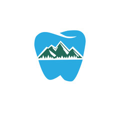 Elegant Modern Dental Clinic Logo Design vector