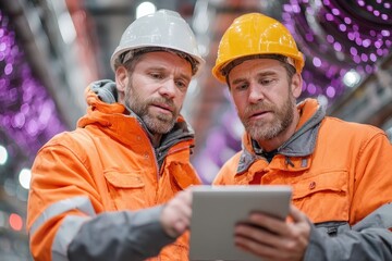 Team Inspecting High-Speed Internet Lines Inside a Facility