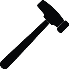 Reflex hammer vector silhouette