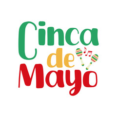 Fototapeta premium cinca de mayo logotext vector design for cinca de mayo design event, event tittle etc