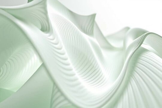 abstract background with gray green waves vector illustration