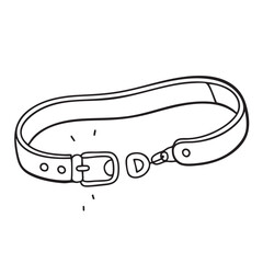 Fototapeta premium An open clasp placed beside a leather strap