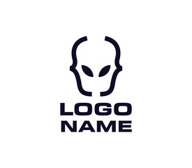 Alien inspired tech logo design