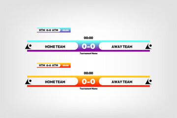 vector banner template tv program sports broadcast game