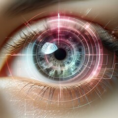 Cybernetic Eye with Biometric Scan