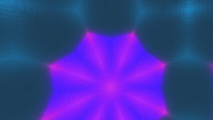 Abstract Radiant Burst with Soft Grain Texture, Symmetrical Glow Pattern in Psychedelic Style, Radiating Circular Abstract with Subtle Noise, Kaleidoscopic Starburst with Gradient Flow