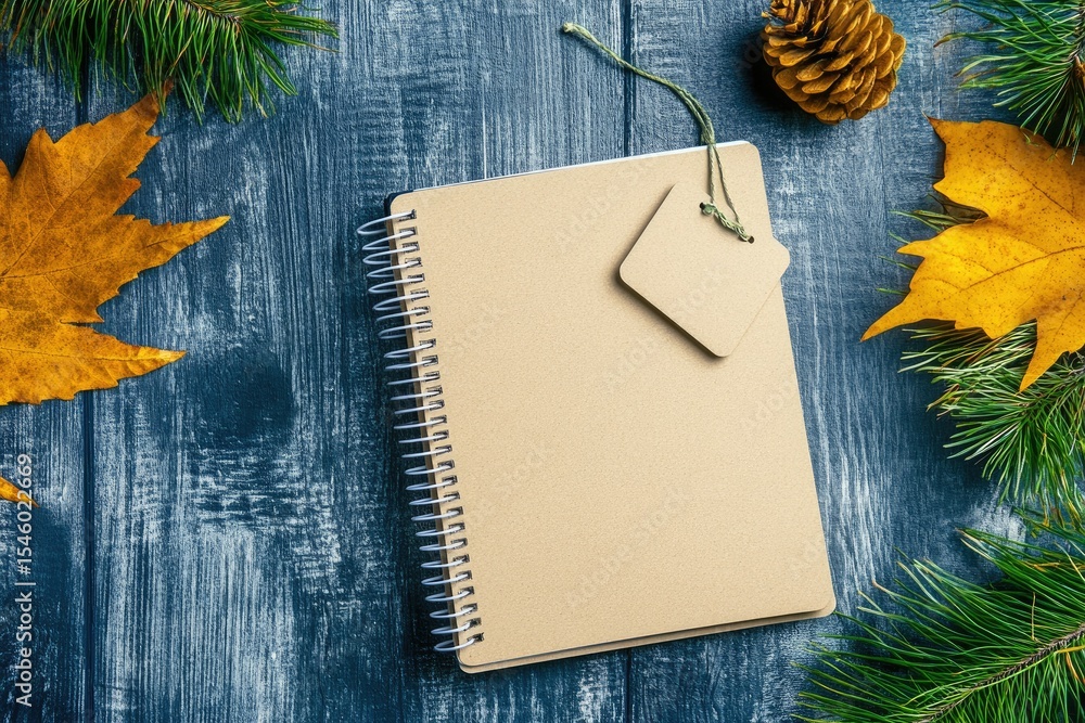 Aufkleber clear pixel visual of top view of notebook with cyber monday tag