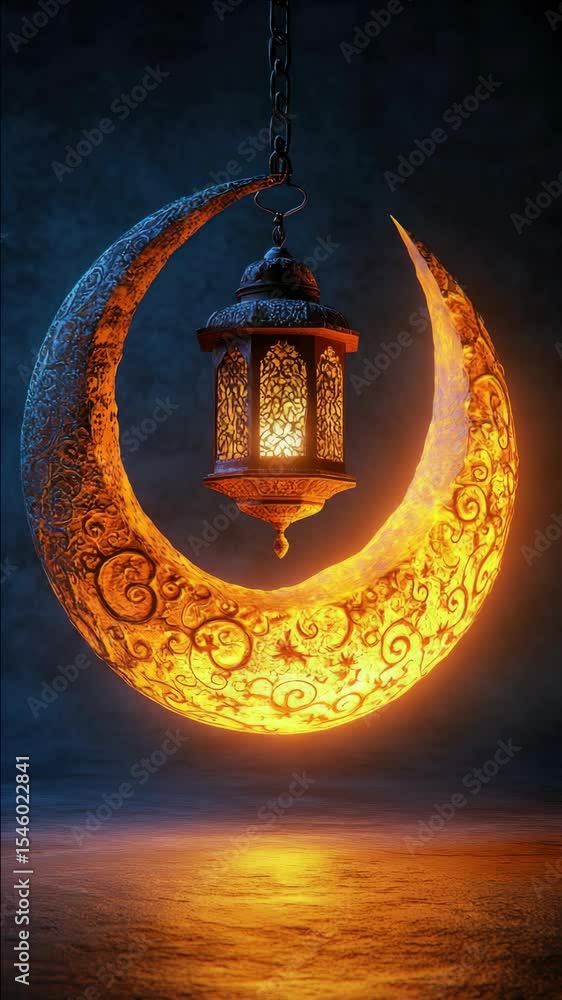 Poster the lantern is lit with a warm glow, creating an atmospheric setting for the evening or a festive ev