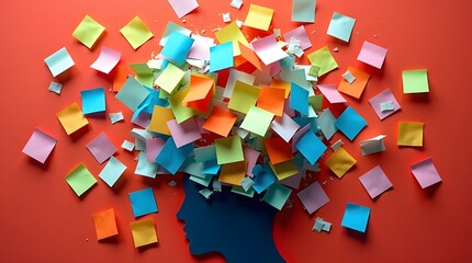 Creative thinker mind background