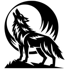 Fototapeta premium howling wolf