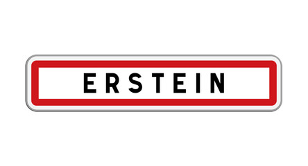 Panneau d'entrée Erstein, Bas-Rhin, Grand Est