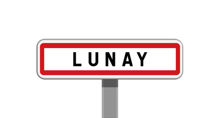 Panneau d'entrée Lunay, Loir-et-Cher, Centre-Val de Loire