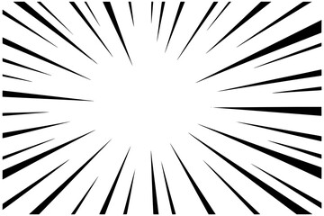 Obraz premium speed anime manga lines effect flat color vector illustration template design