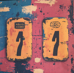 vintage tickets, retro diaries, vintage-style number stamps