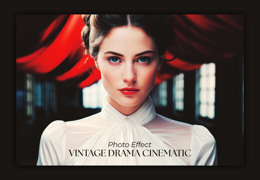 Vintage Drama Cinematic Portrait Image Effect