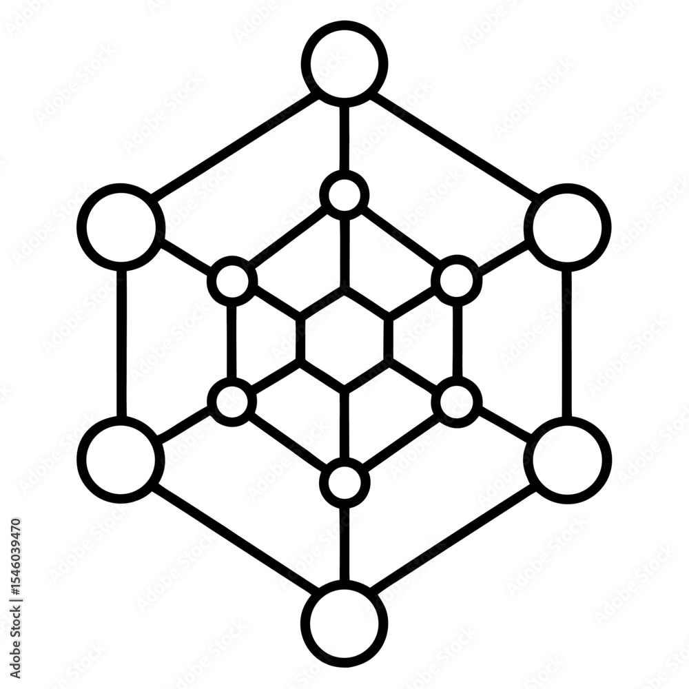Poster clean network connection icon modern design for websites and apps