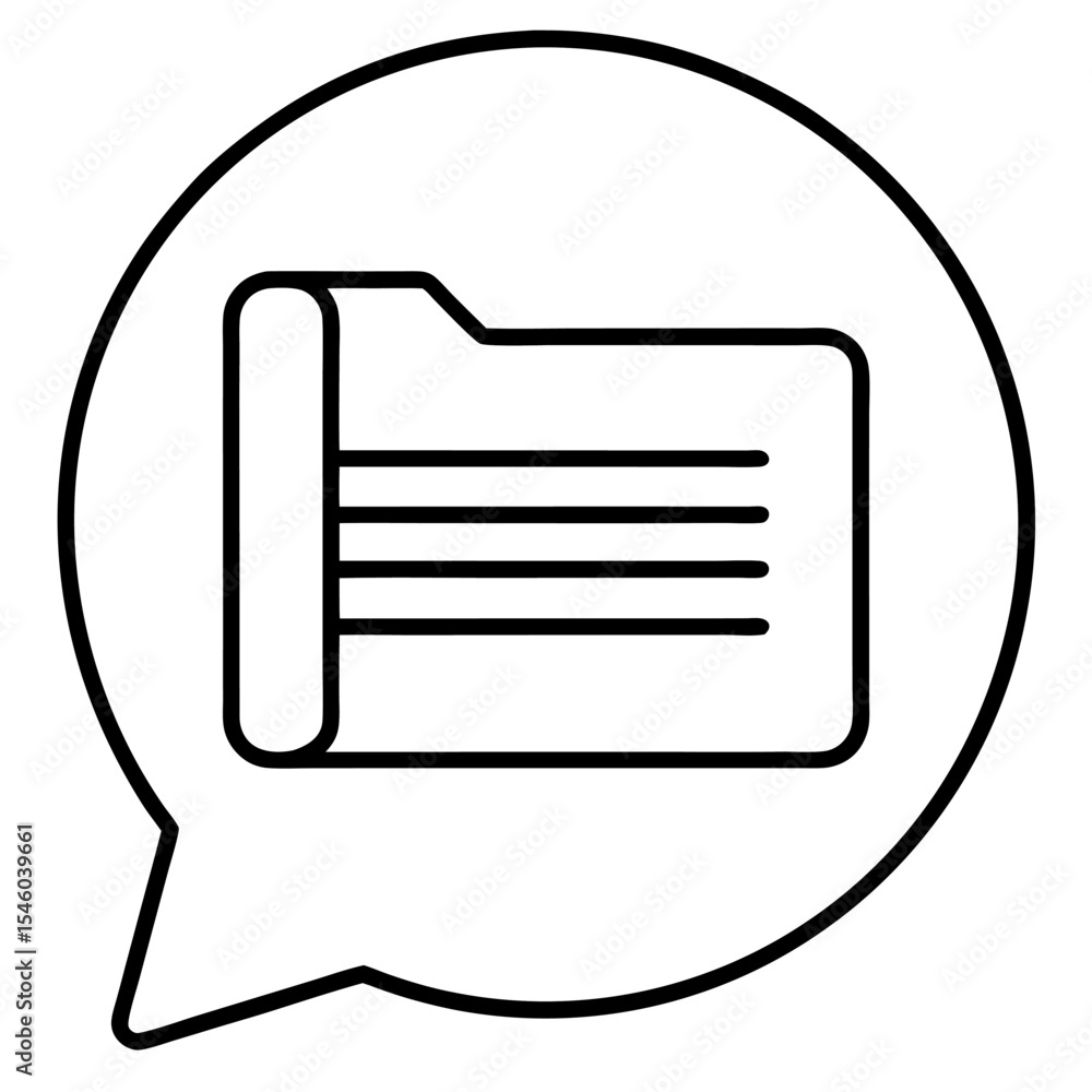Poster simple chat bubble icon communication and messaging design