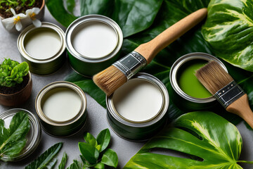 Background of A collection of paint colors