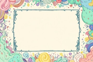 fantasy pastel invitation template