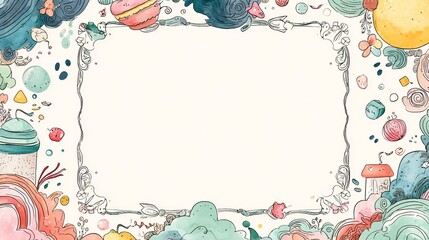 fantasy pastel invitation template