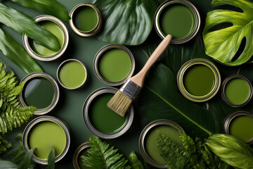 Background of A collection of paint colors