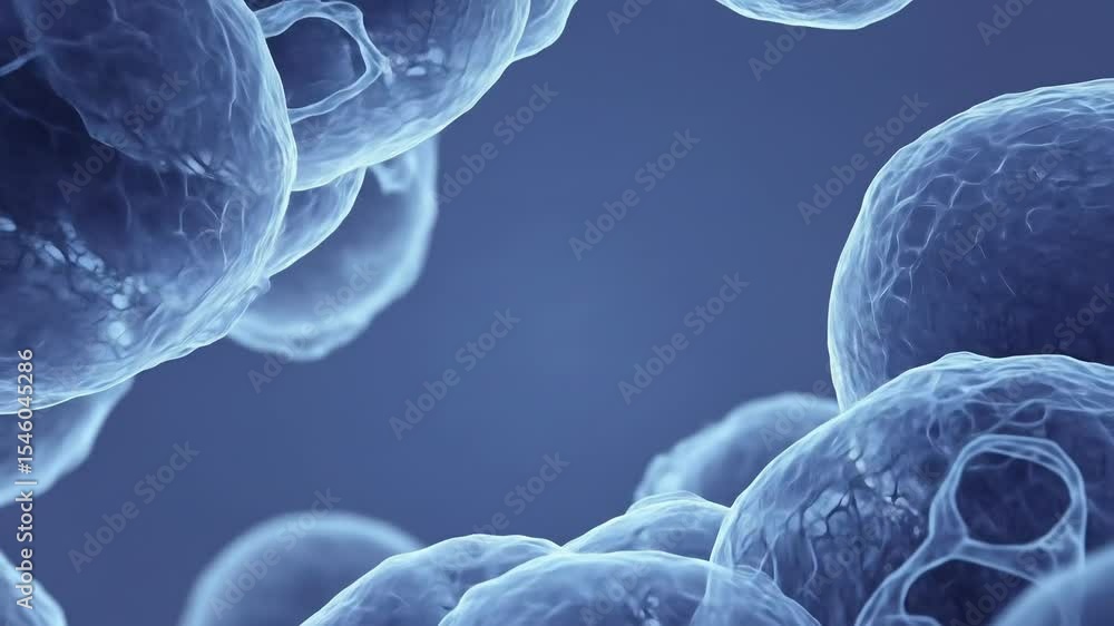 Poster abstract translucent shapes fluid movement dynamic composition