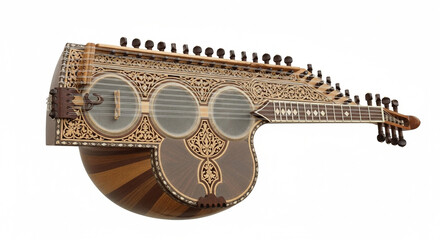 guitar on a wooden background