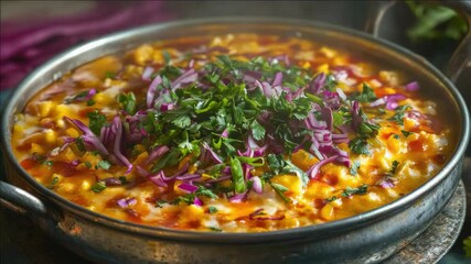 Colorful, hearty dip with bold flavors.