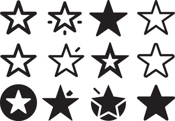 Symbolic Celestial Bodies  An Array of Star Designs