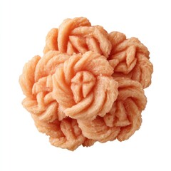 Intricate Floral Confection Made from Delicate Pink Cream and Sugar, Perfect for Cakes and Desserts, Bringing Elegance to Celebrations and Culinary Creations