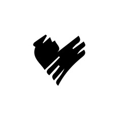 Romantic Love Vector Illustration of Heart, Couple and Valentine Element