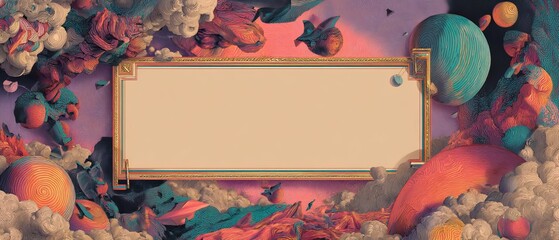 fantastic colorful invitation template 