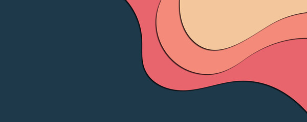 vector illustration of an abstract paper cut background