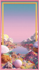 fantastic colorful invitation template 