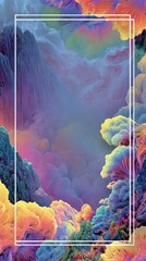 fantastic colorful invitation template 