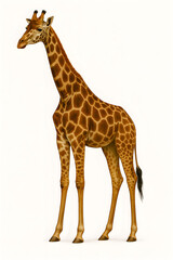 Obraz premium giraffe isolated on white