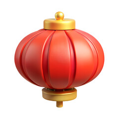 Obraz premium Festive Chinese Red Lantern 3D Rendering