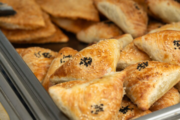 Samsa, somsa triangle pie, many traditional samosa, somsa savoury pastry