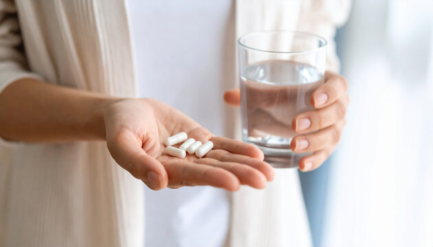 Protective Face Mask and Hand Sanitizer on White, dentist healty - Powered by Adobe