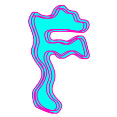 Font and number wave